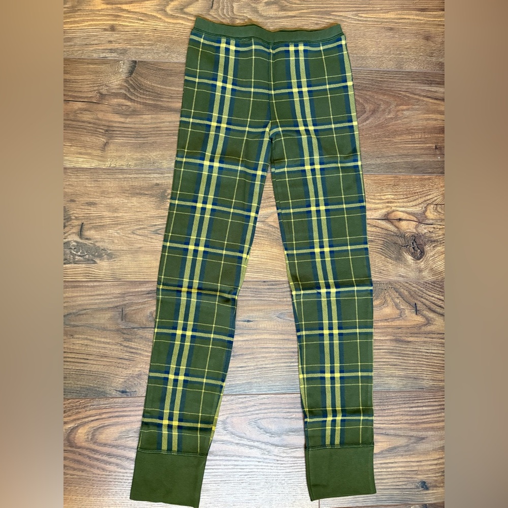 NWOT organic Goat Milk NYC tartan leggings size 9